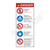 Danger/No Lifeguard on Duty Sign (WSS3501-31b-e) )