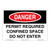 Danger/Permit Required Sign (OS1007DH-)