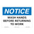 Notice/Wash Hands Sign (OS1056NH-)
