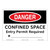 Danger/Confined Space Sign (OS1073DH-)