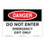 Danger/Do Not Enter Sign (OS1084DH-)
