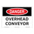 Danger/Overhead Conveyor Sign (OS1124DH-)