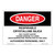 Danger/Crystalline Silica Sign (OS1127DH-)