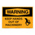 Warning/Keep Hands Out of Machinery Sign (OS1142WH-)