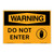 Warning/Do Not Enter Sign (OS1164WH-)