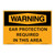 Warning/Ear Protection Sign (OS1165WH-)