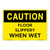 Caution/Slippery When Wet Sign (OS1202CH-)