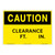 Caution/Clearance Sign (OS1215CH-)