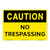Caution/No Trespassing Sign (OS1216CH-)