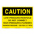 Caution/Low Pressure Manifold Sign (OS1231CH-)