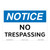 Notice/No Trespassing Sign (OS1245NH-)