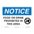 Notice/Food Or Drink Prohibited Sign (OS1253NH-)