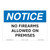 Notice/No Firearms Sign (OS1254NH-)