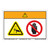 Warning/Crush Hazard Label (WF2-006-WH)