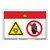 Danger/Equipment Starts Automatically/Stay Clear Label (WF2-012-DH)