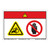 Danger/Entanglement Hazard Label (WF2-096-DH)