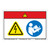 Danger/Hazardous Voltage Label (WF2-128-DH)