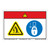 Danger/Arc Flash and Shock Hazards Label (WF2-162-DH)
