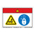 Danger/Cut Hazard Label (WF2-168-DH)
