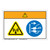 Warning/Radiation Hazard Label (WF2-179-WH)