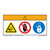 Warning/Rotating Blade Label (WF3-125-WH)
