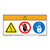 Warning/Rotating Blade Label (WF3-127-WH)