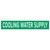 COOLING WATER SUPPLY Pipe Marker (PS-RA4G)