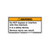 Warning/Do Not Bypass (8029-D57WHPL Wht)