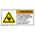 Warning High Pressure Label (H1256-343WH)