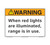 Warning/When Lights are Illuminated (C27109-13)