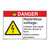 Danger/Hazardous Voltage Floor Marker (FM152-)