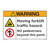 Warning/Moving Forklift Floor Marker (FM164-) 