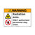 Warning/Radiation area. ONLY authorized personnel may enter.(FM178-)