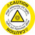 Caution/High Intensity Ultraviolet Floor Marker (FM155-)
