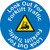 Look Out For Forklift Floor Marker (FM159-)