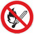 No open flame (FIS6157-)