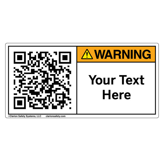Language Warning Label Custom Warning Labels | Clarion Safety Systems