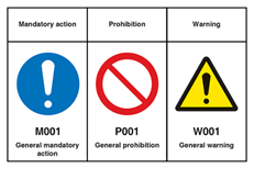P018 No Sitting SignISO7010 Safety Stickers Decals OH&S Standard 