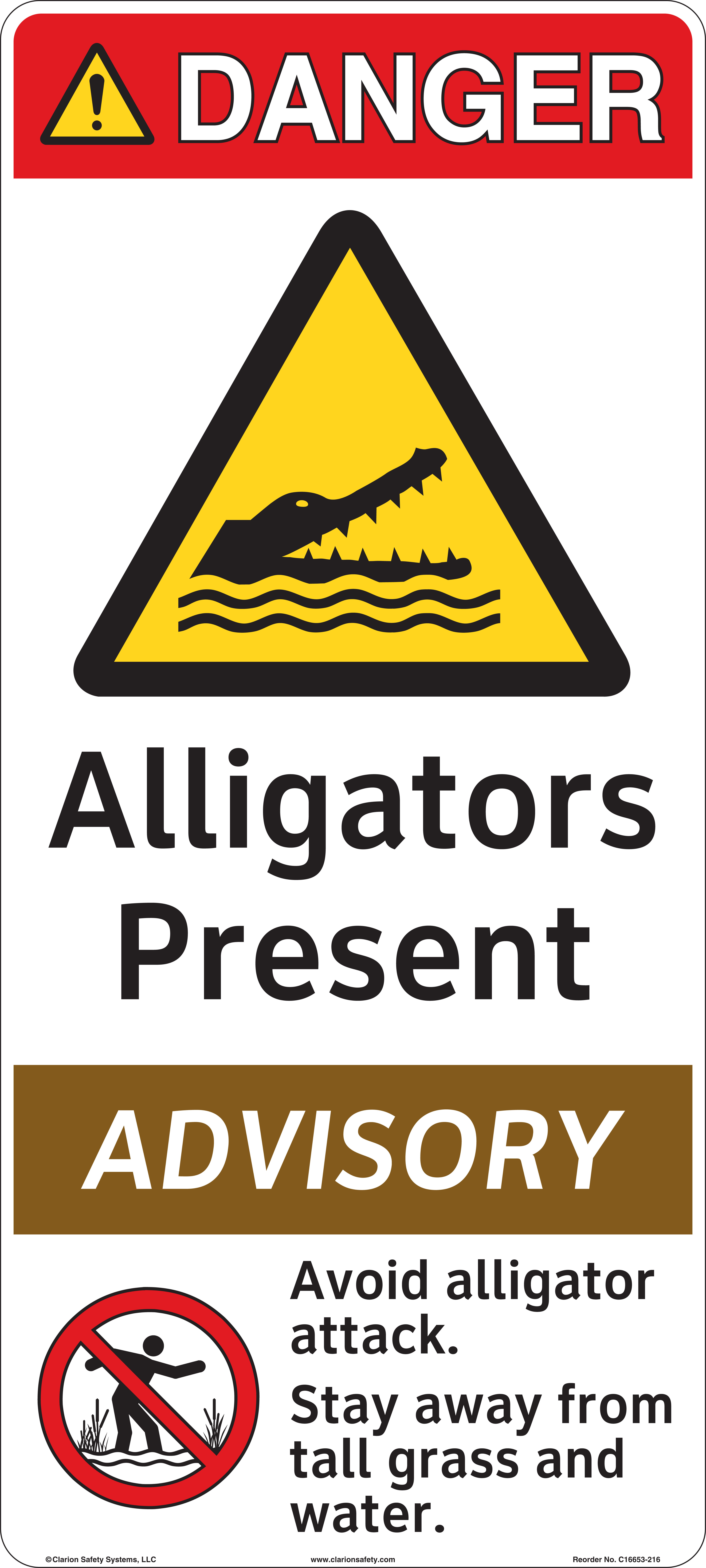 Danger Alligators Sign