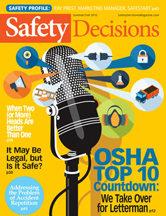 Safety Decisions Magazine, August Cover